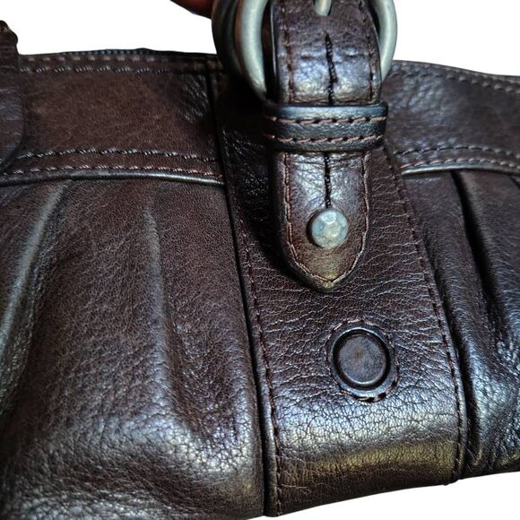 Sigrid Olsen Brown Leather Small Crossbody Bag – Multi-Pocket Interior, Magnetic - Picture 6 of 8